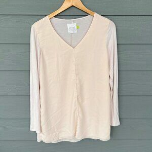 Lysse Sheer Long Sleeve Pink Top